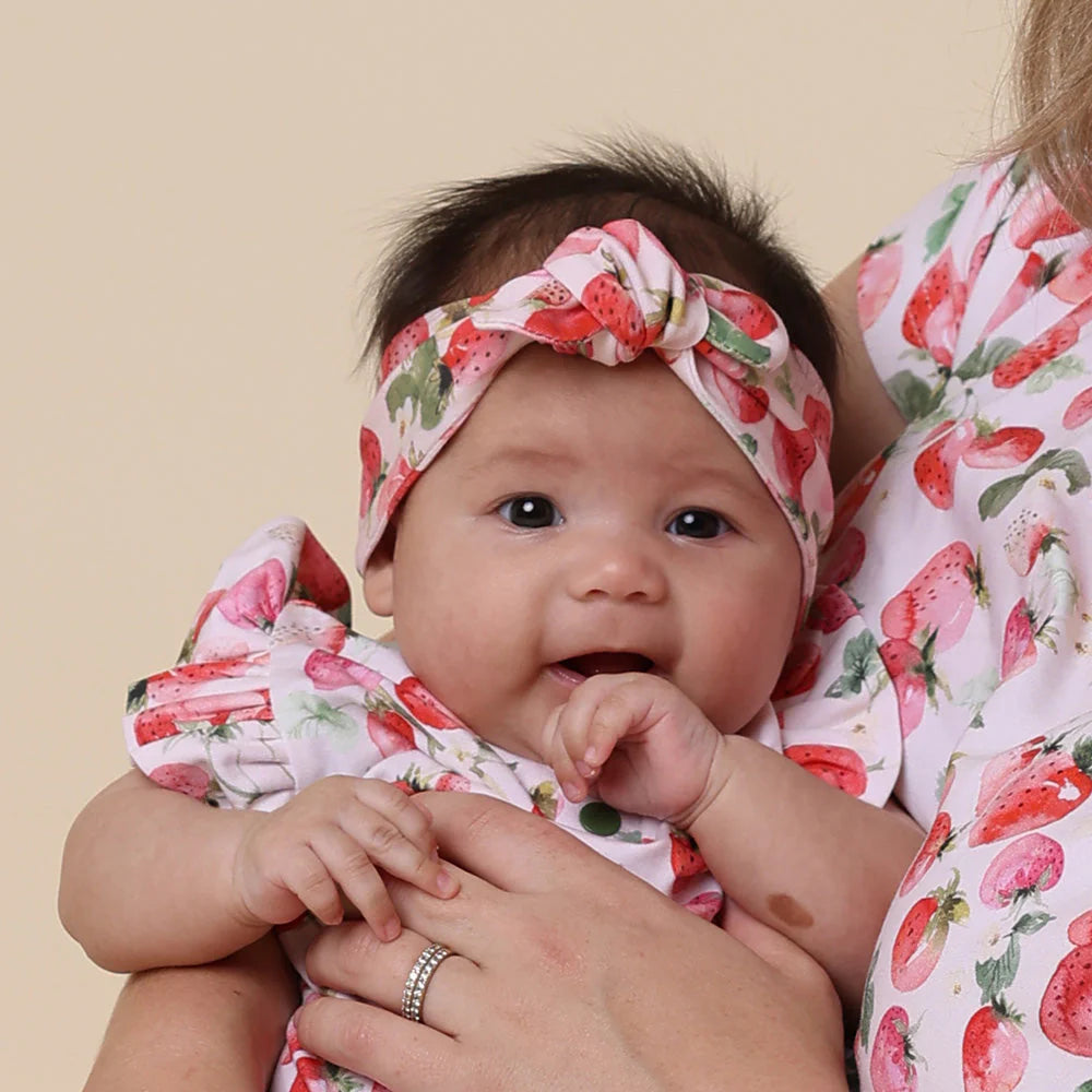 Strawberry Topknot Headband