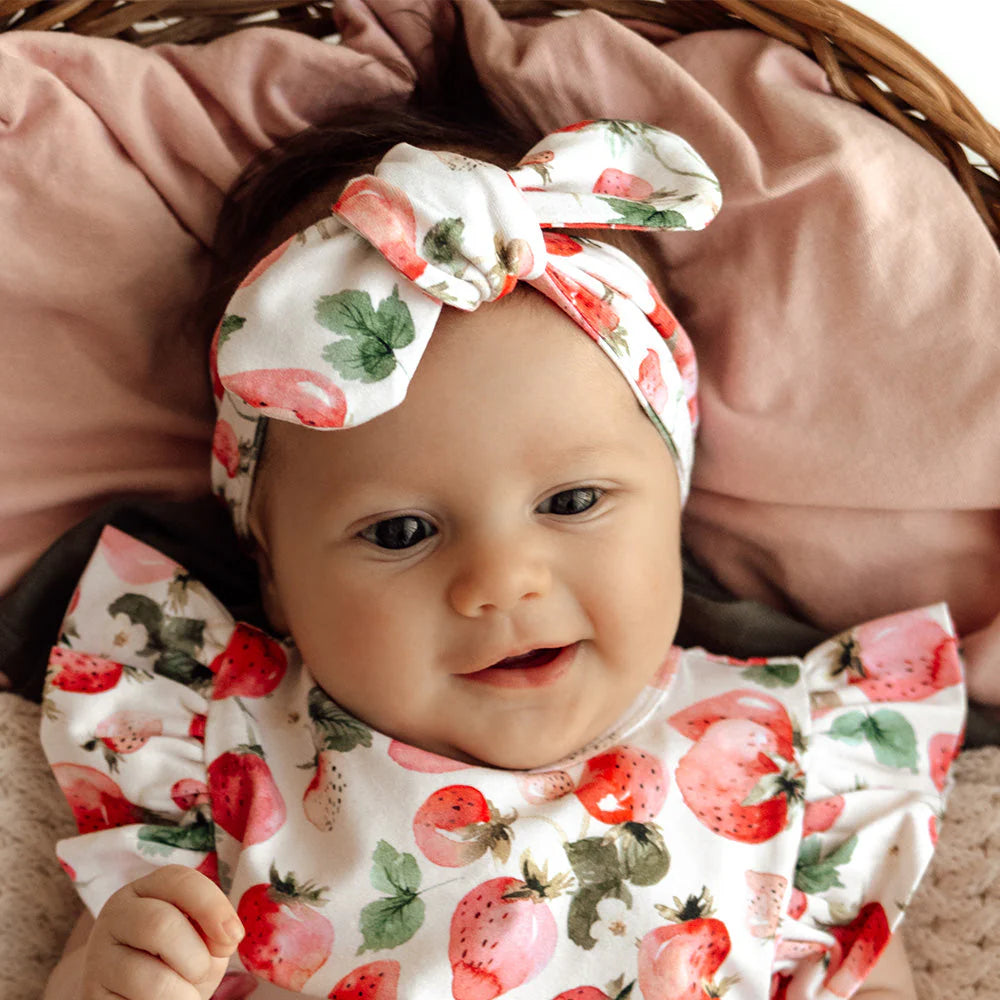 Strawberry Topknot Headband