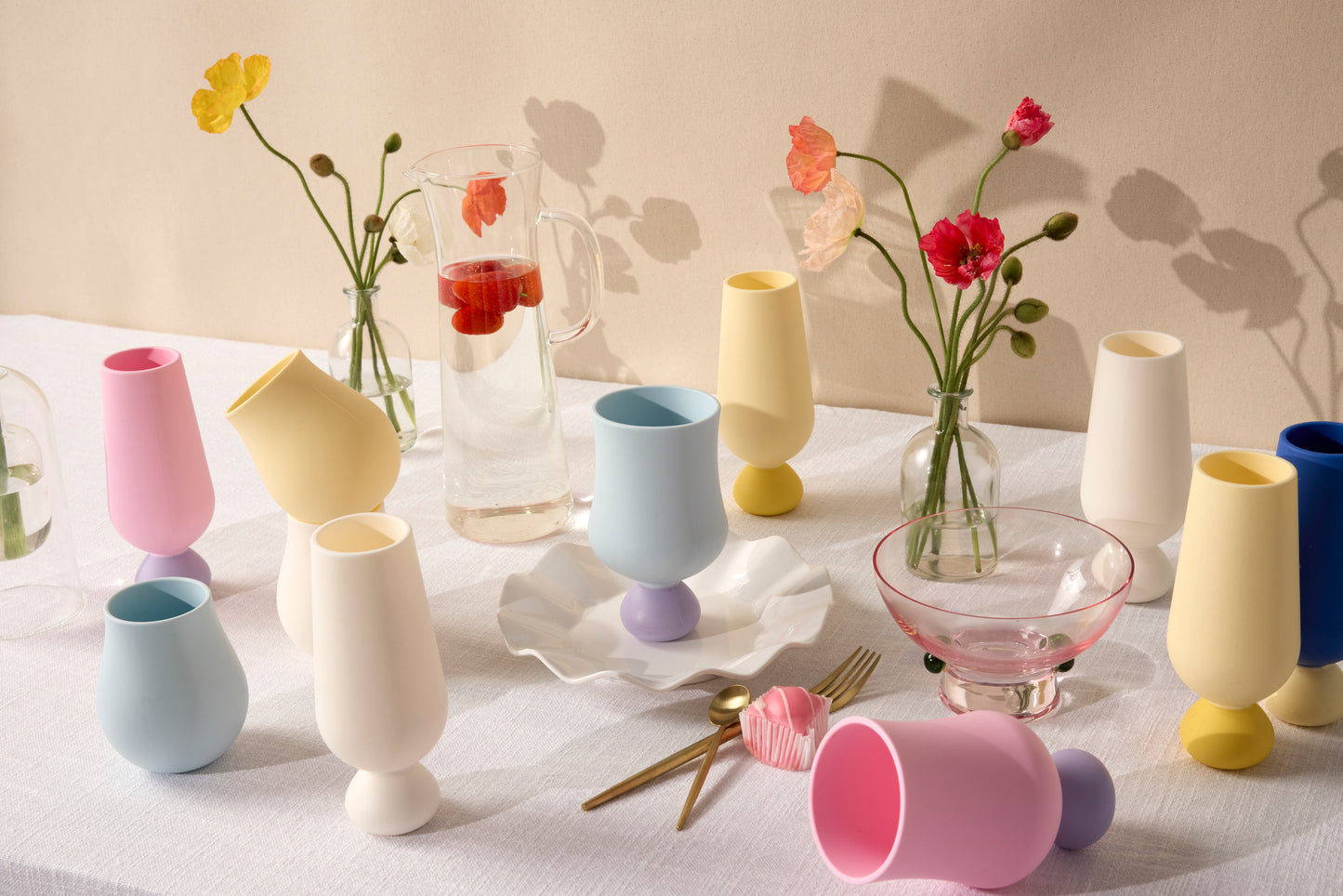 Silicone Champagne Flute Lemonchello 2pk