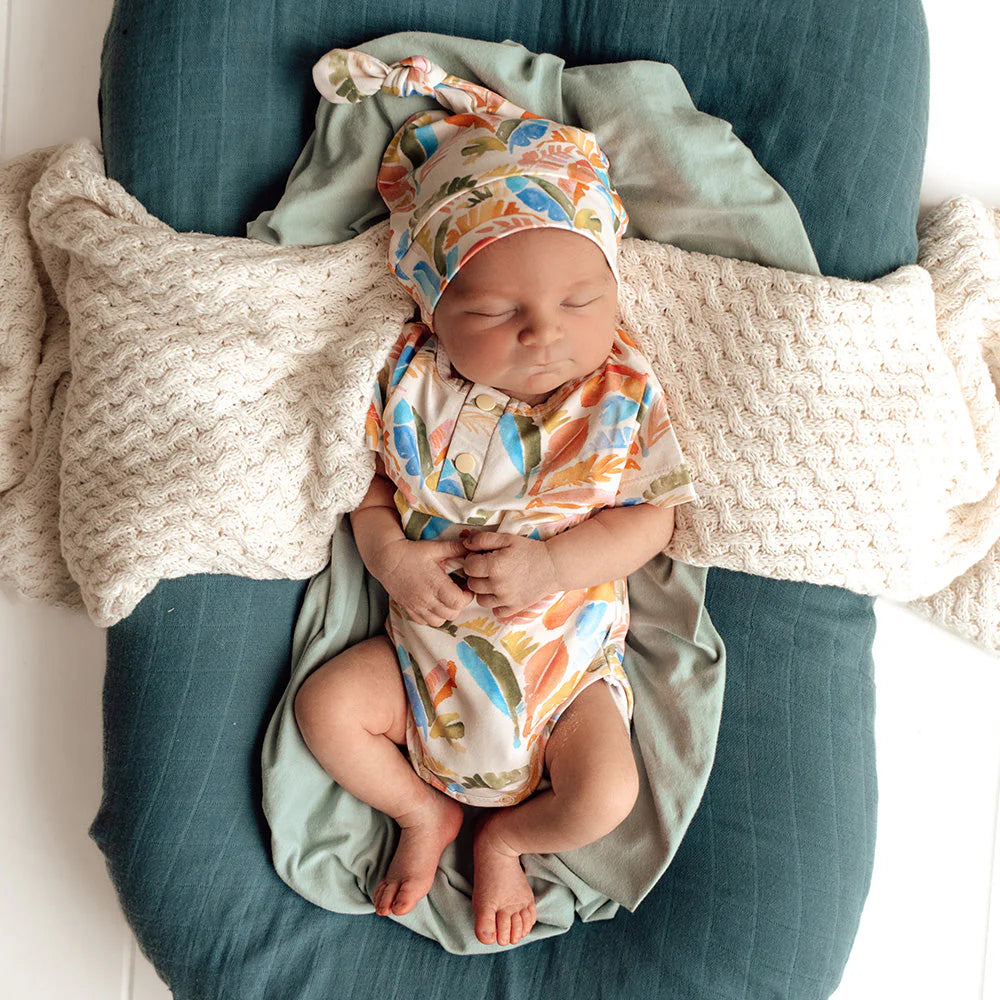 Summer Palm Short Sleeve Bodysuit