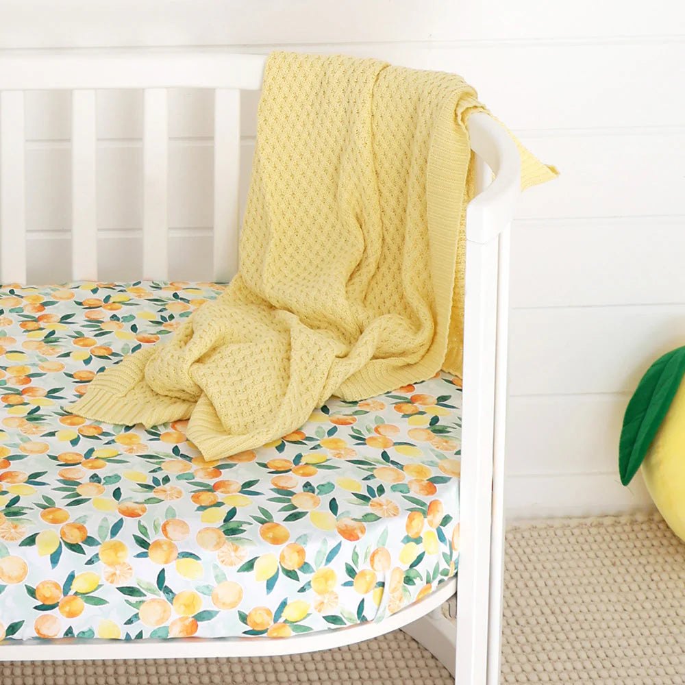 Sunlight Knit Baby Blanket