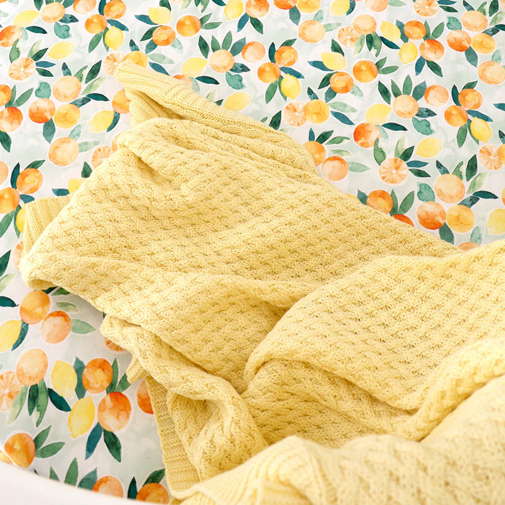 Sunlight Knit Baby Blanket