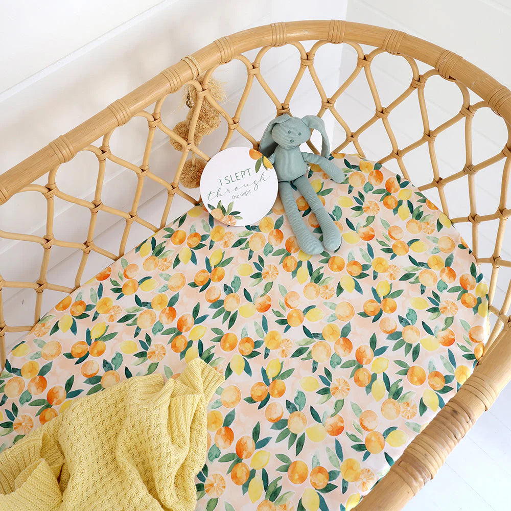 Sunny Citrus Bassinet Sheet