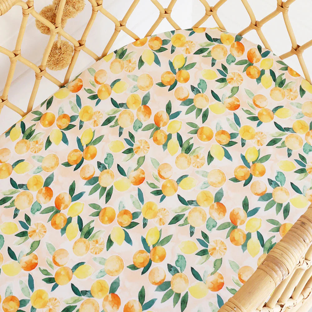 Sunny Citrus Bassinet Sheet