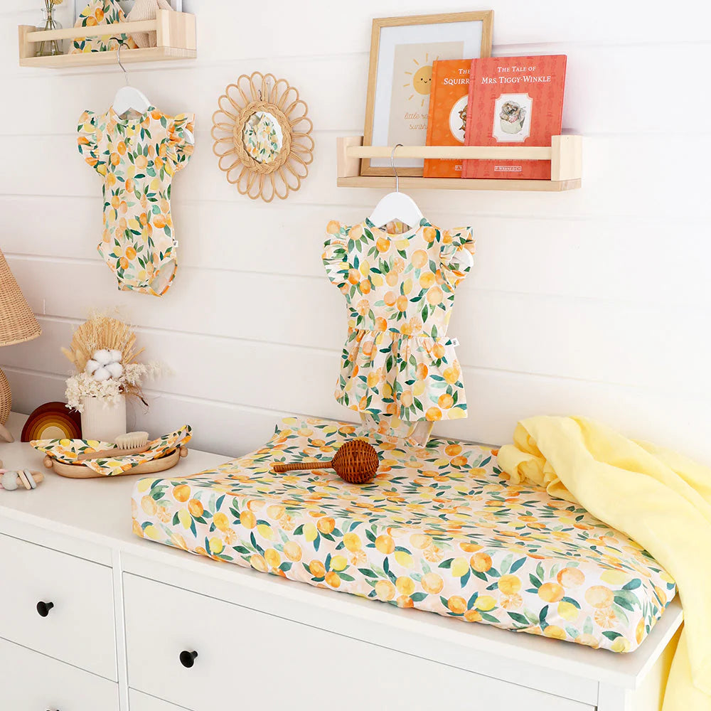 Sunny Citrus Bassinet Sheet