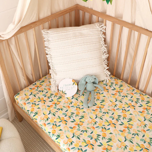 Sunny Citrus Cot Sheet