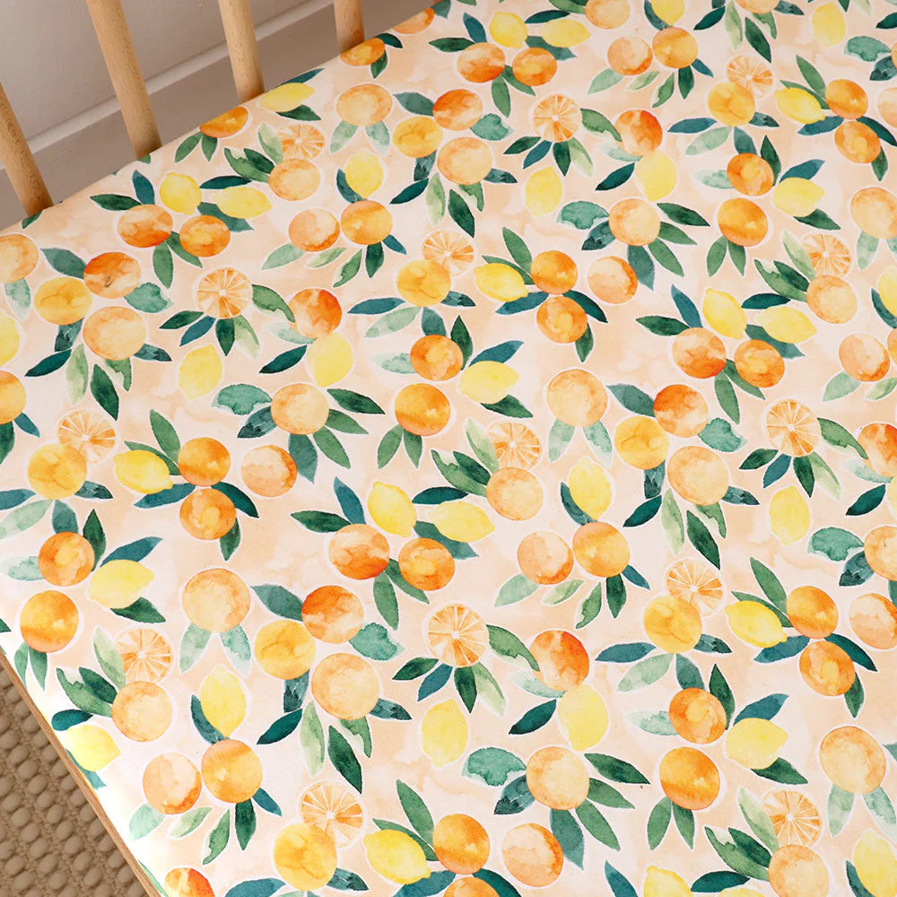 Sunny Citrus Cot Sheet