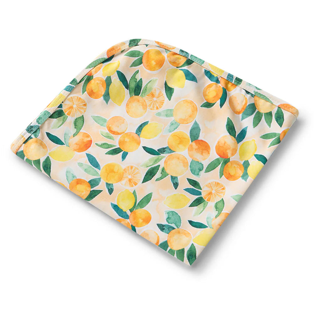 Sunny Citrus Jersey Wrap Set
