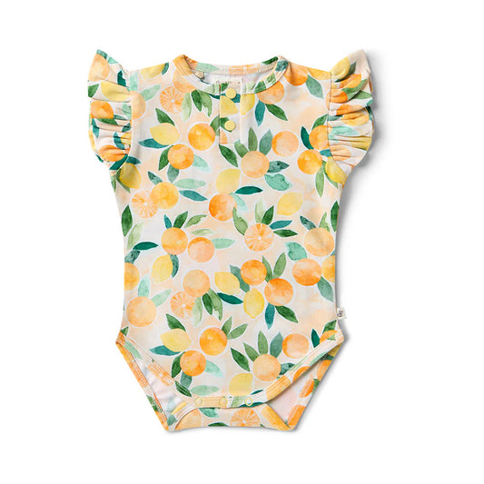 Sunny Citrus Short Sleeve Bodysuit
