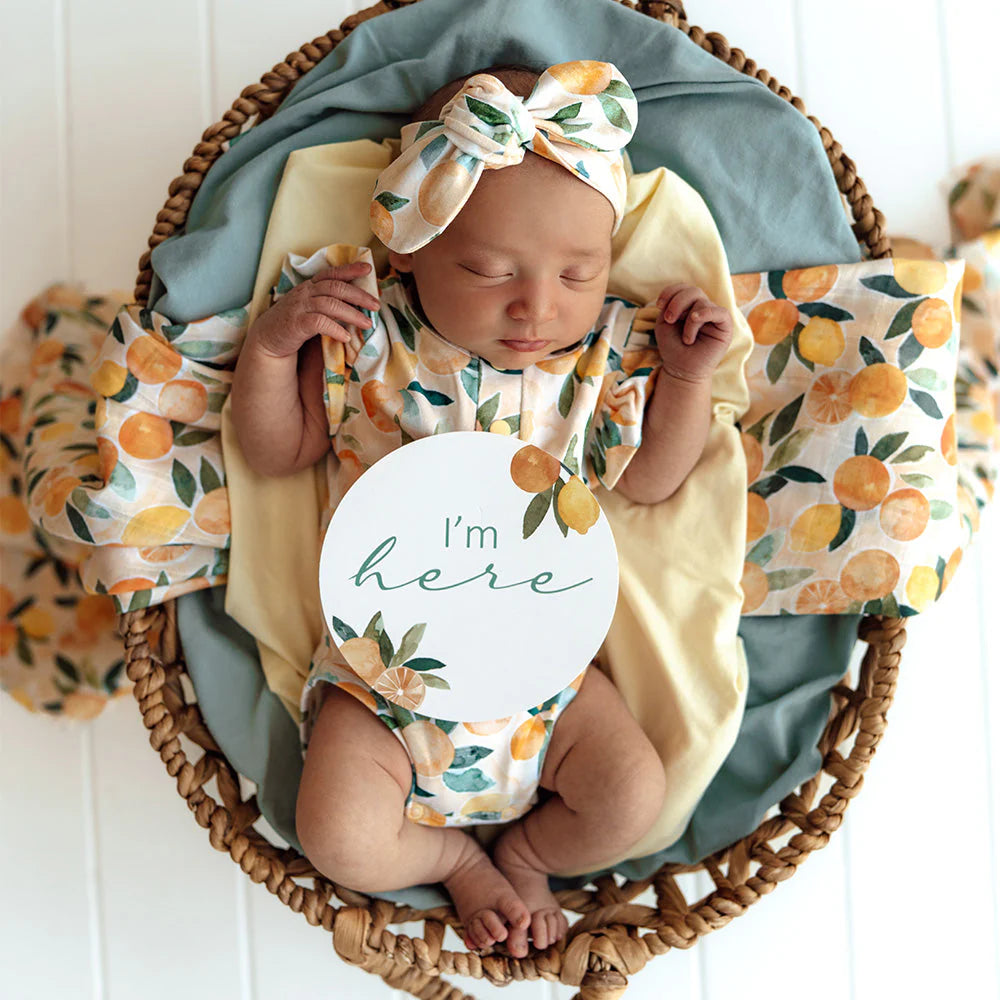 Citrus Squeeze Milestone Cards