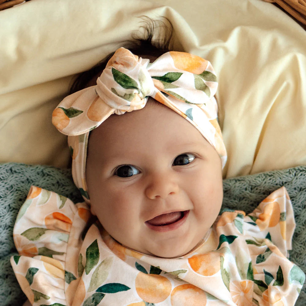 Sunny Citrus Topknot Headband