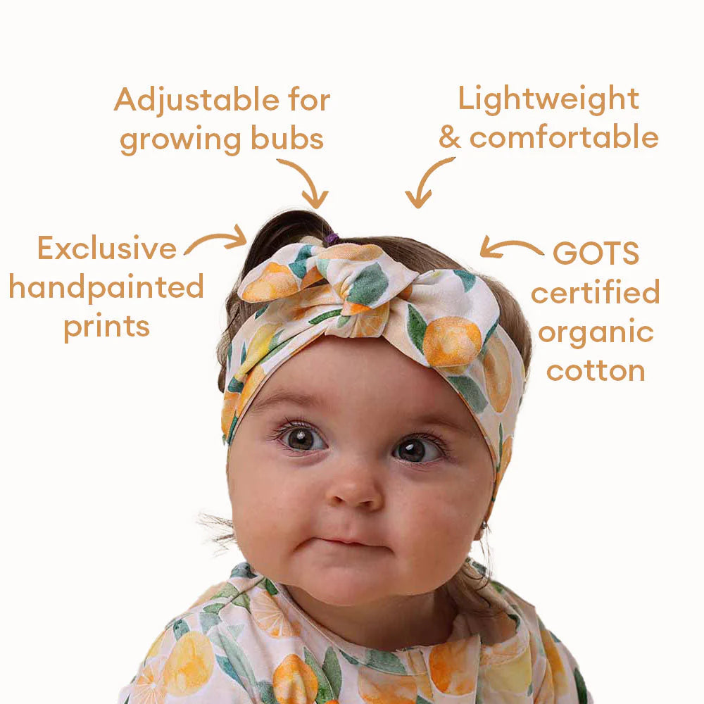 Sunny Citrus Topknot Headband