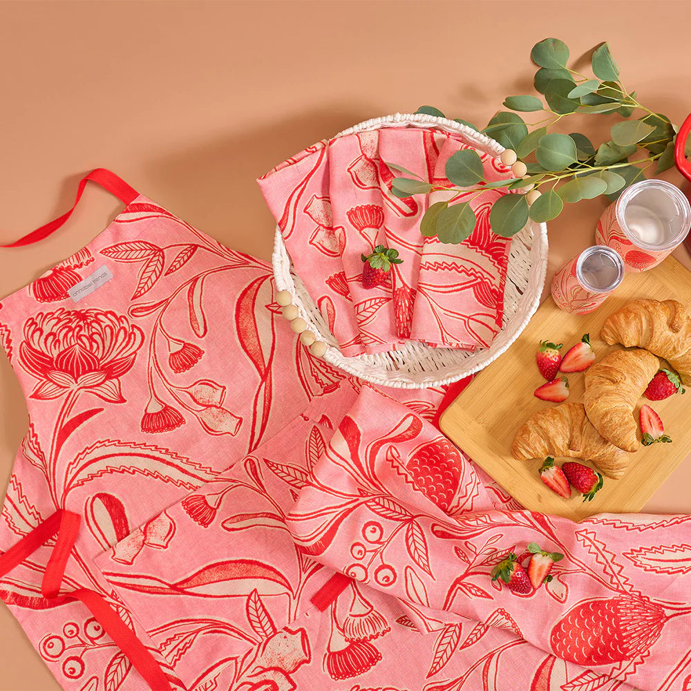 Linen Apron Trailing Natives