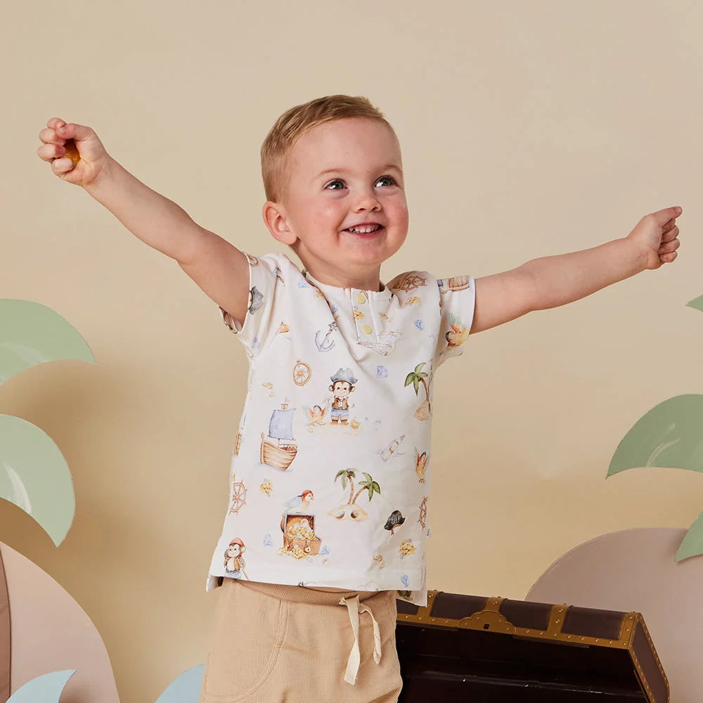 Treasure Island Short Sleeve Top