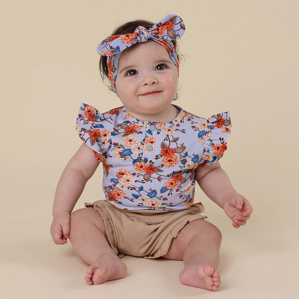 Vintage Blossom Short Sleeve Bodysuit