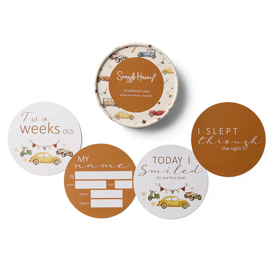 Vintage Cars Milestone Cards