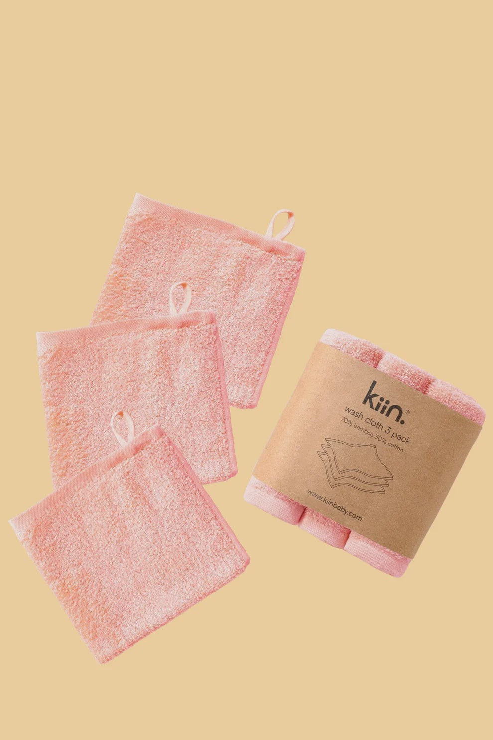 Wash Cloths 3pk Peony