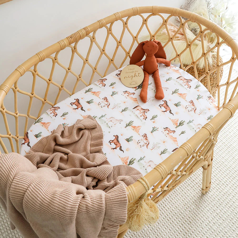 Wild Horse Bassinet Sheet