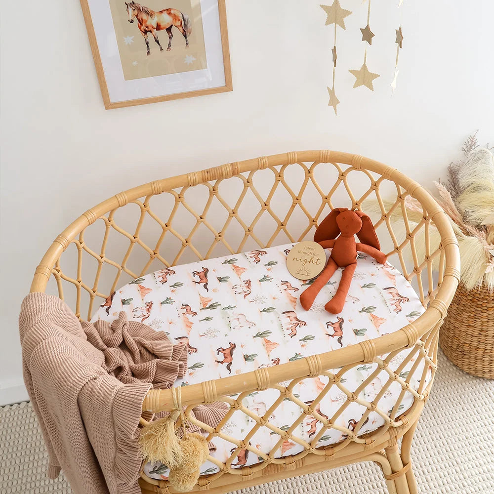 Wild Horse Bassinet Sheet