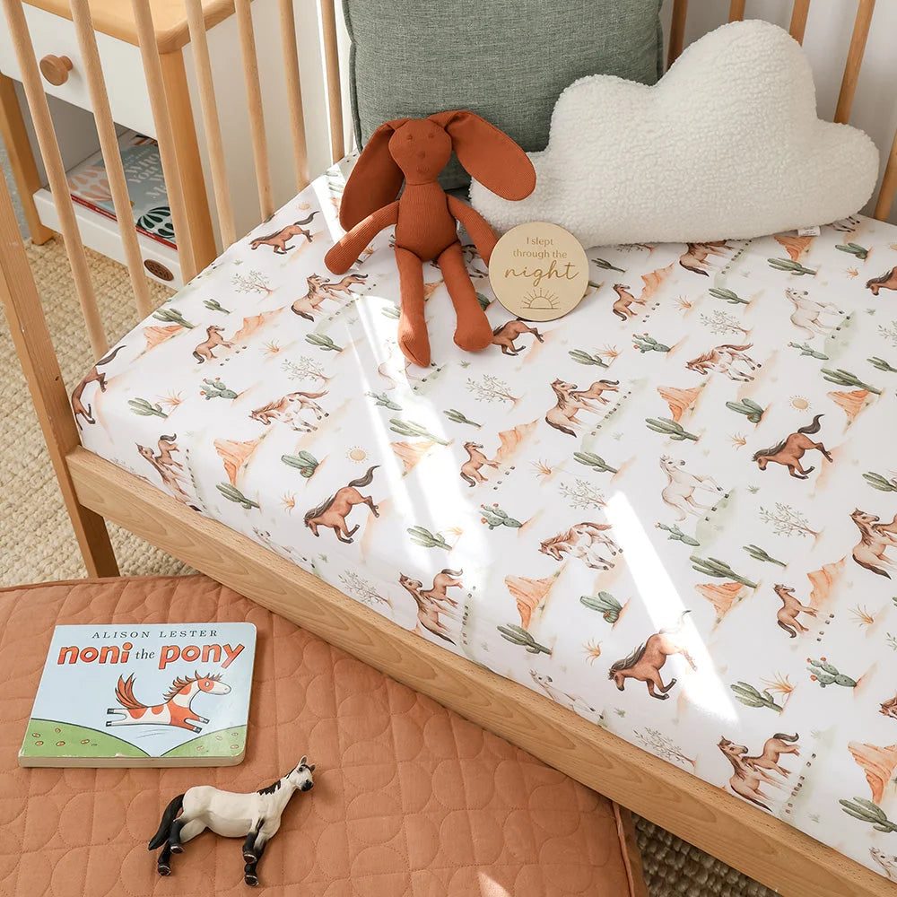 Wild Horse Cot Sheet