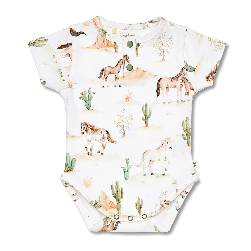 Wild Horse Short Sleeve Bodysuit