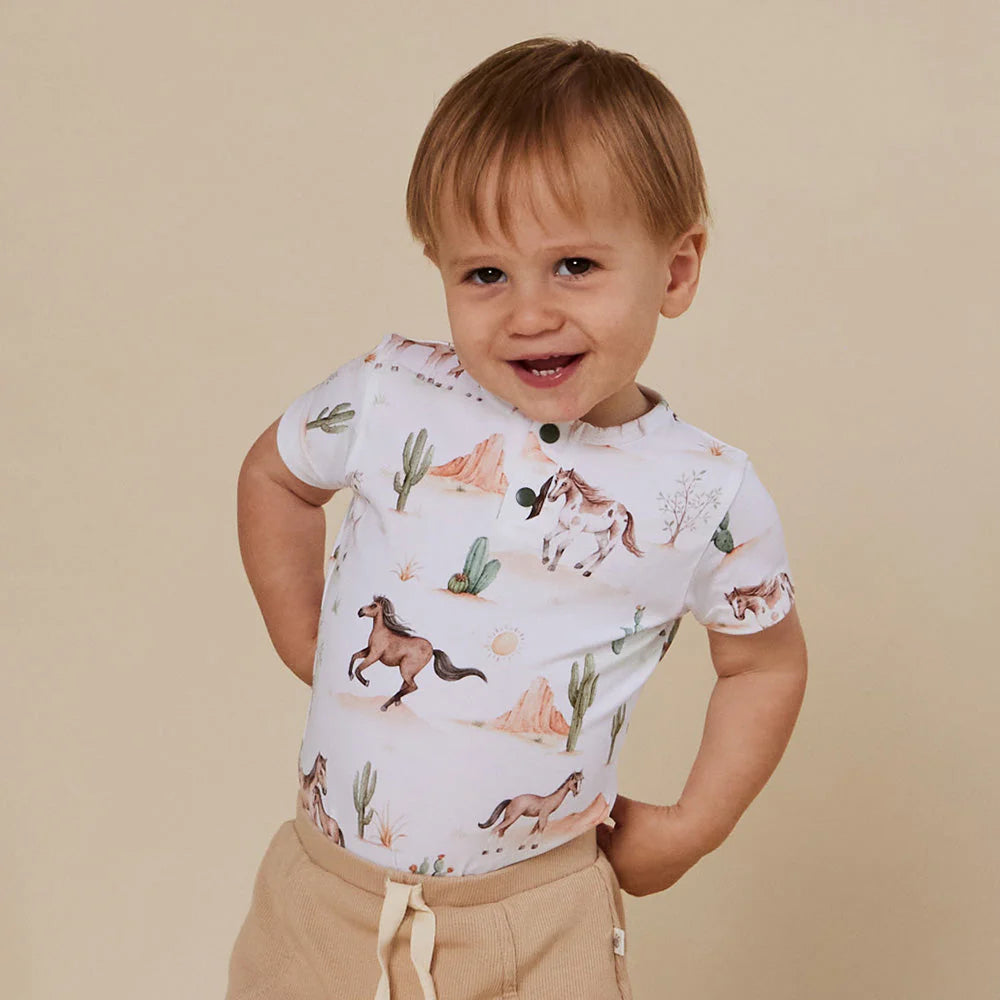Wild Horse Short Sleeve Bodysuit