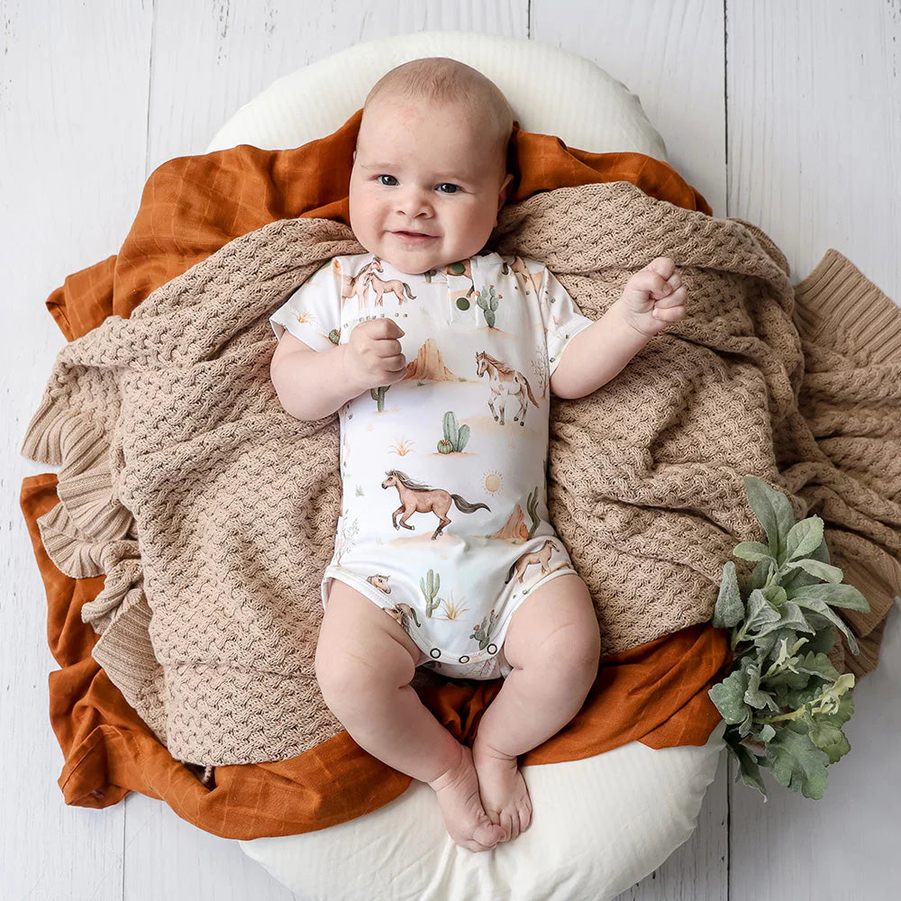 Wild Horse Short Sleeve Bodysuit