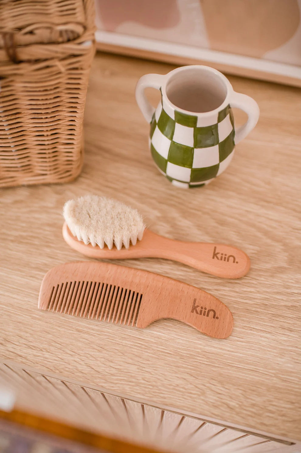 Wooden Baby Brush & Comb Set