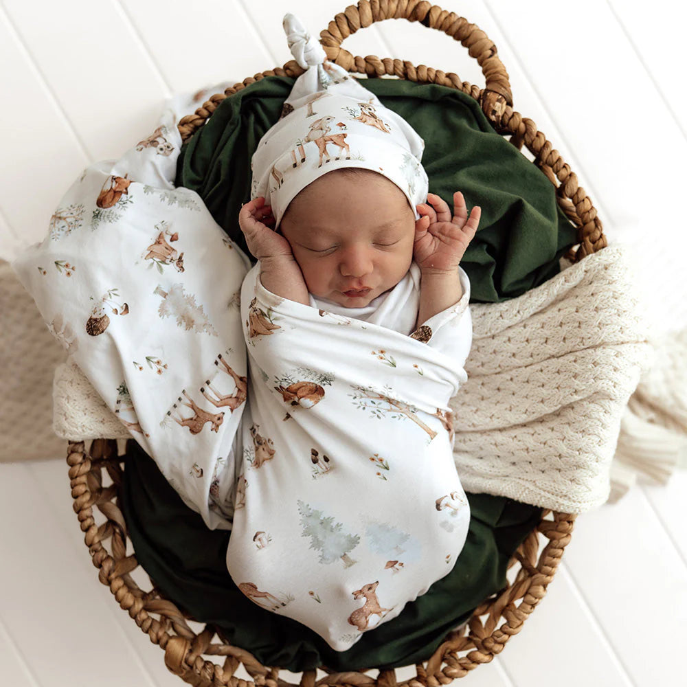 Woodland Jersey Wrap Set
