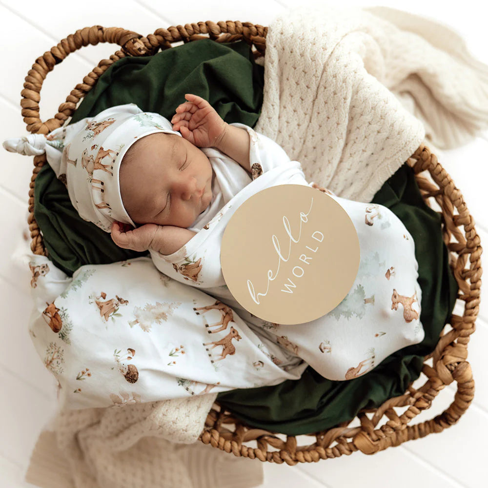 Woodland Jersey Wrap Set