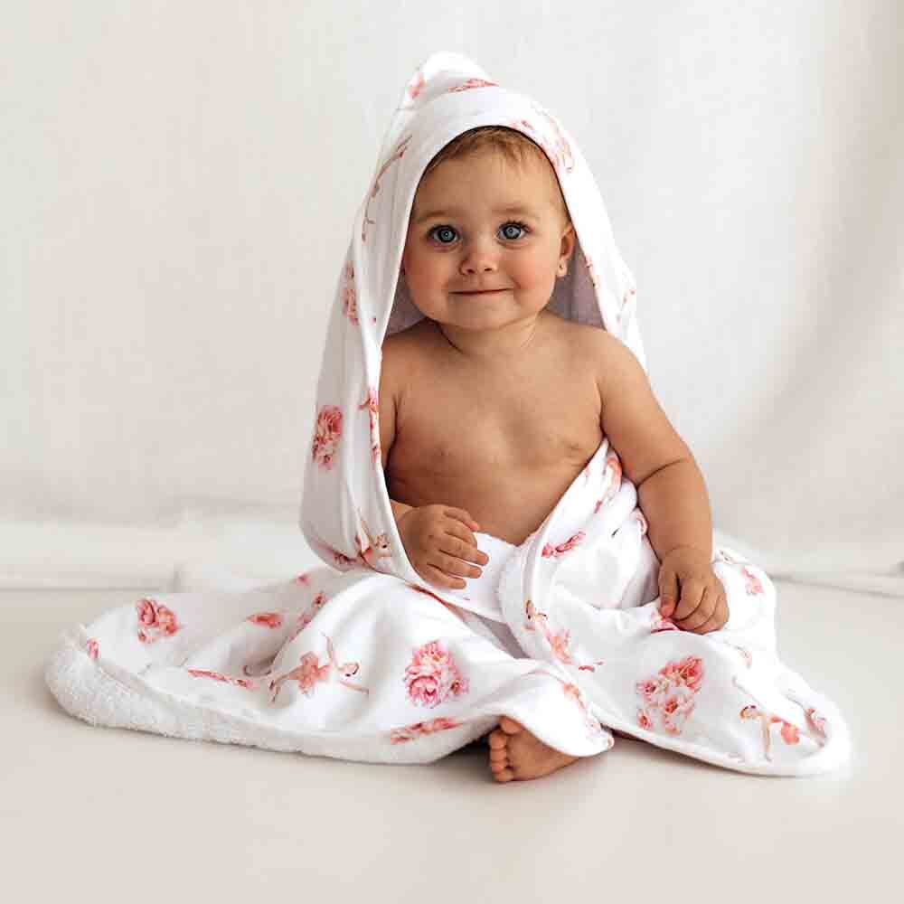 Organic Hooded Towel Ballerina
