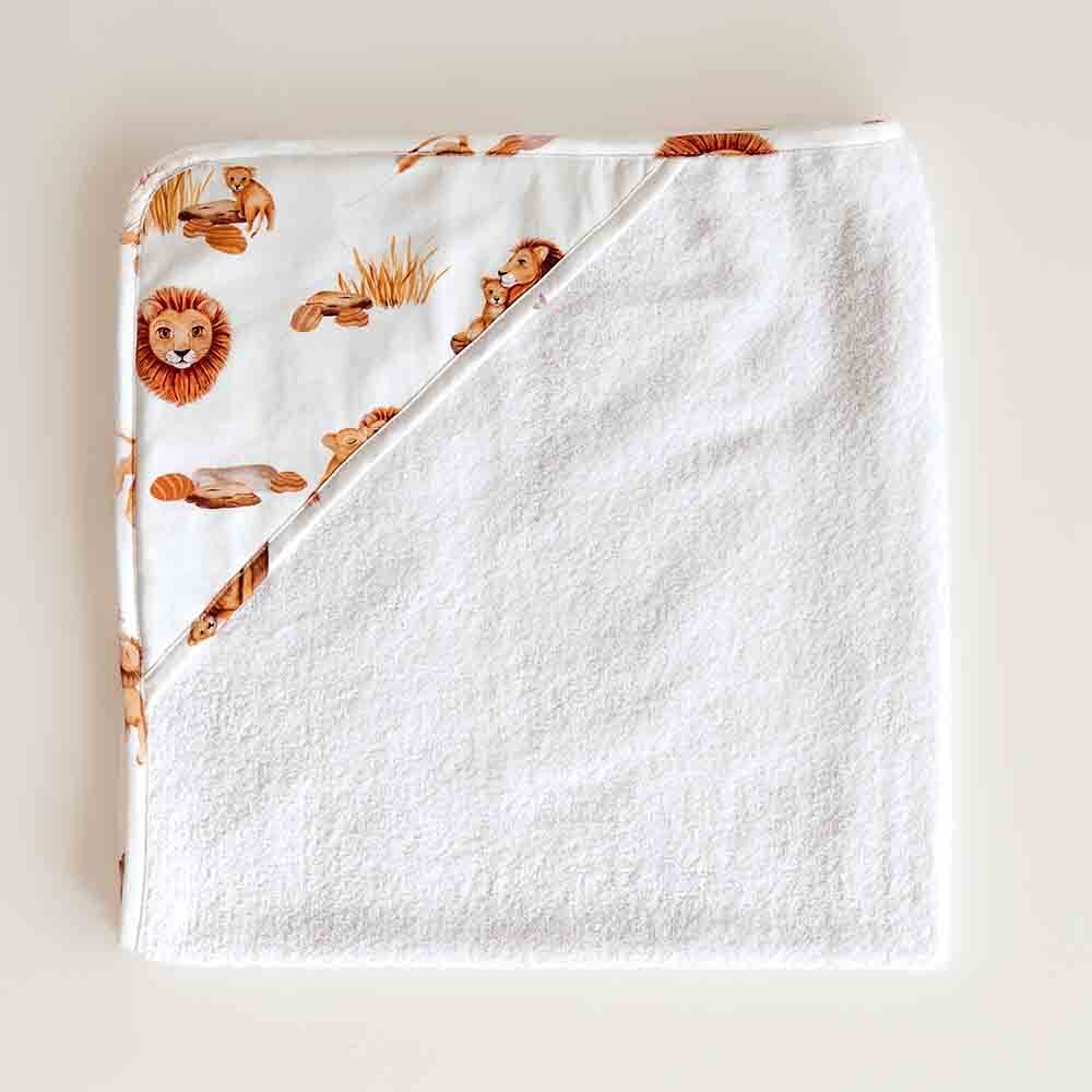 Organic Hooded Towel Lion
