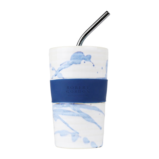 Juice Cup Blue Splatter