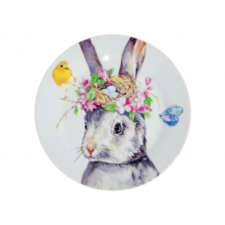 Ceramic Plate - Bunny Pink