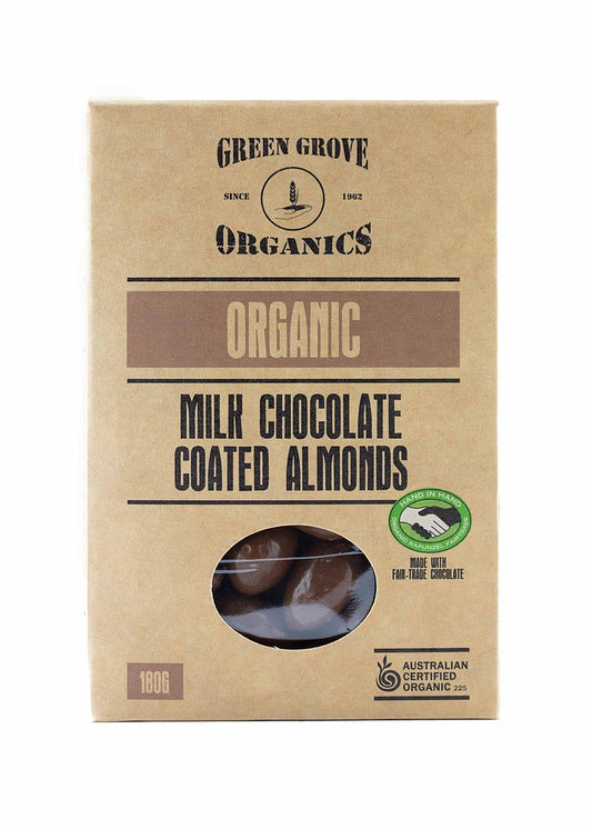 Organic Milk Choc Almonds 180g