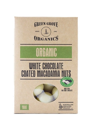 Organic White Choc Macadamias