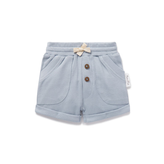 Zen Blue Rib Pocket Short