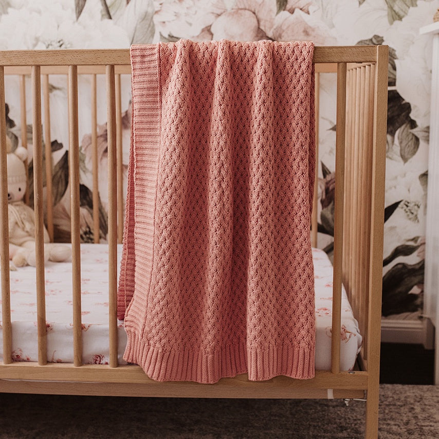 Rosa Knit Baby Blanket