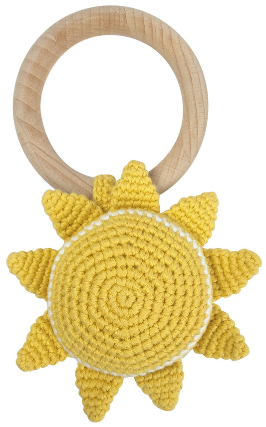 Crochet Sun Rattle Toy
