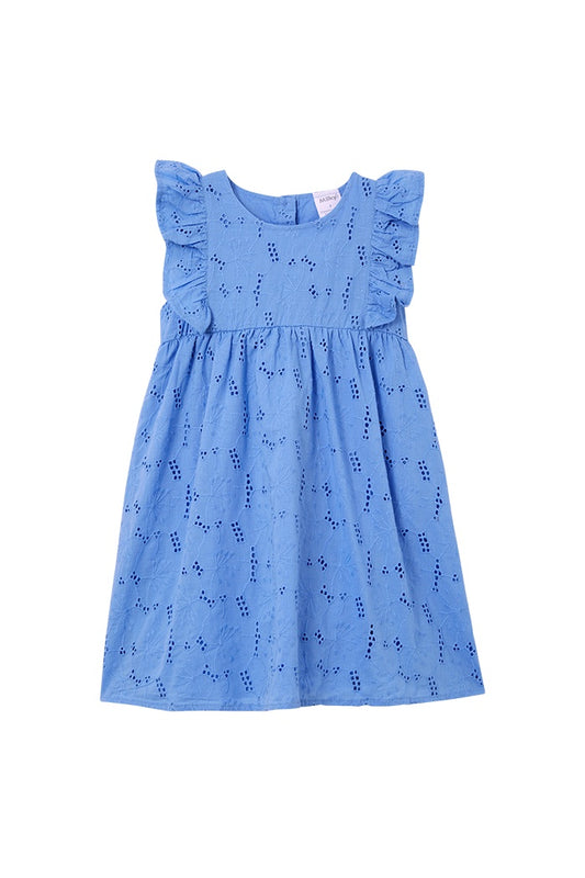 Cornflower Broderie Dress