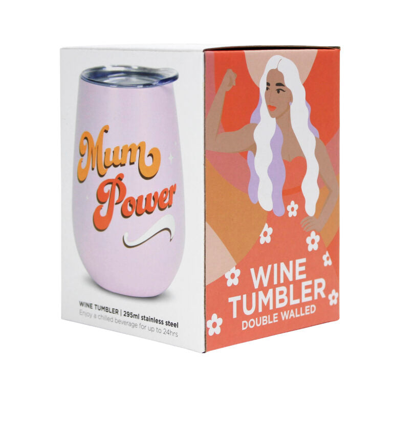 Wine Tumbler Mum Power