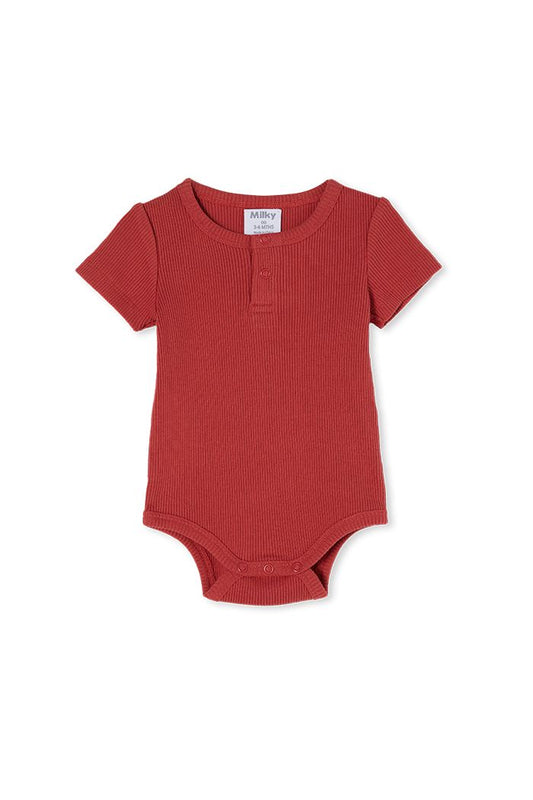 Red Clay Rib Bubbysuit