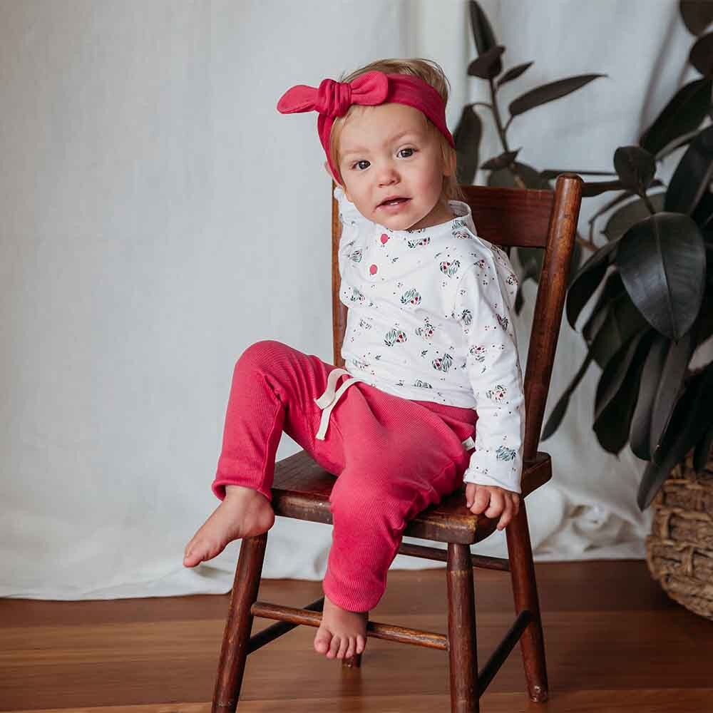 Heart Long Sleeve Organic Bodysuit