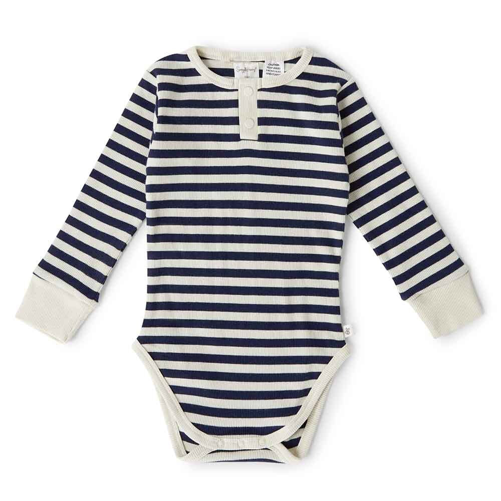 Moonlight Stripe Long Sleeve Bodysuit