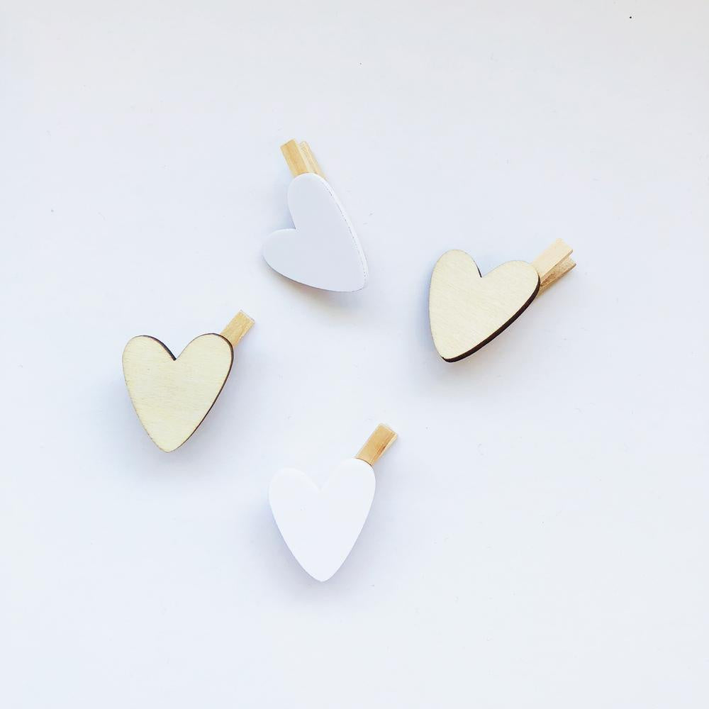 T-Leaf Heart Mini-Pegs