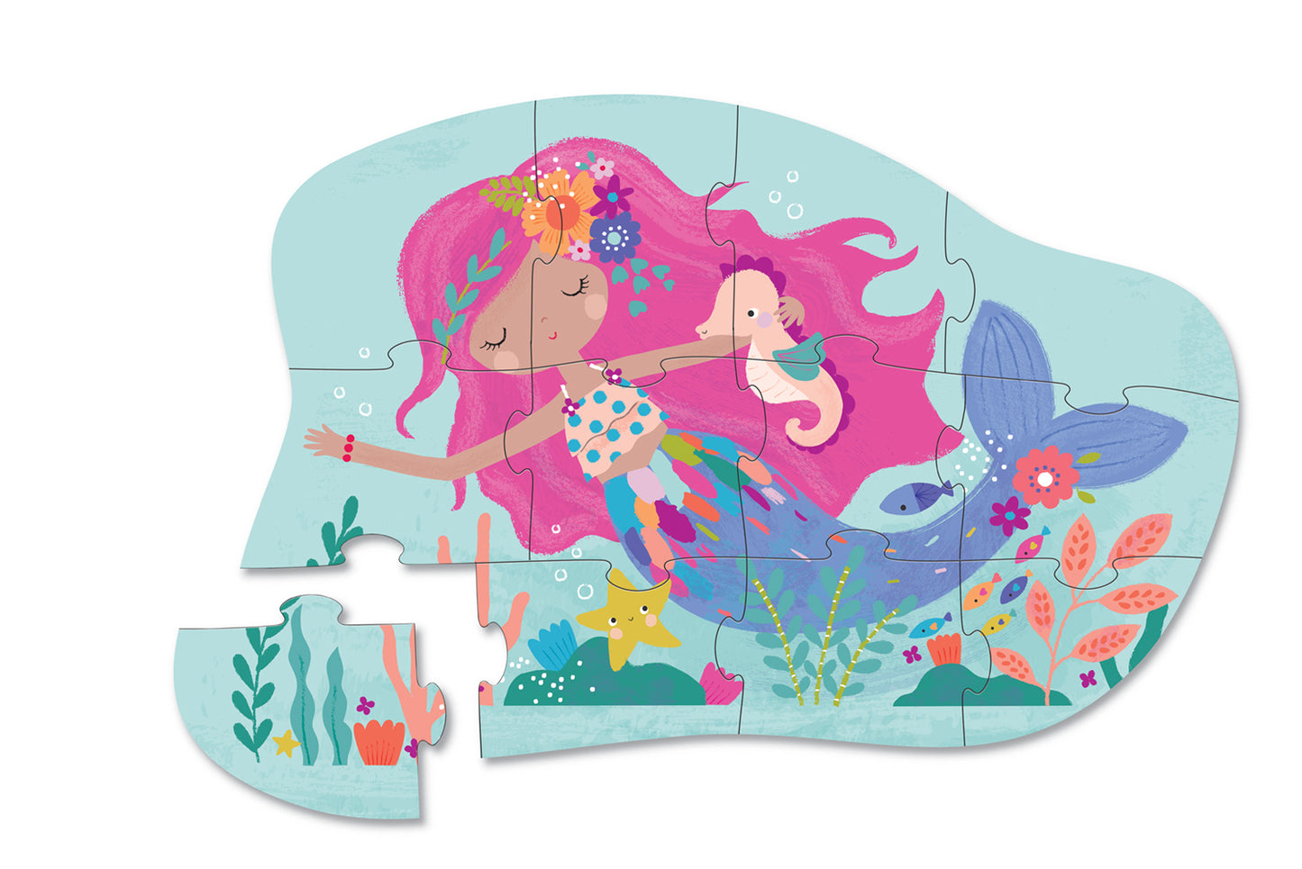 Floor Puzzle 12pc - Mermaid Dreams