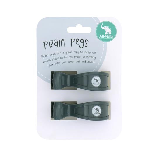 2 Pack Pegs Charcoal