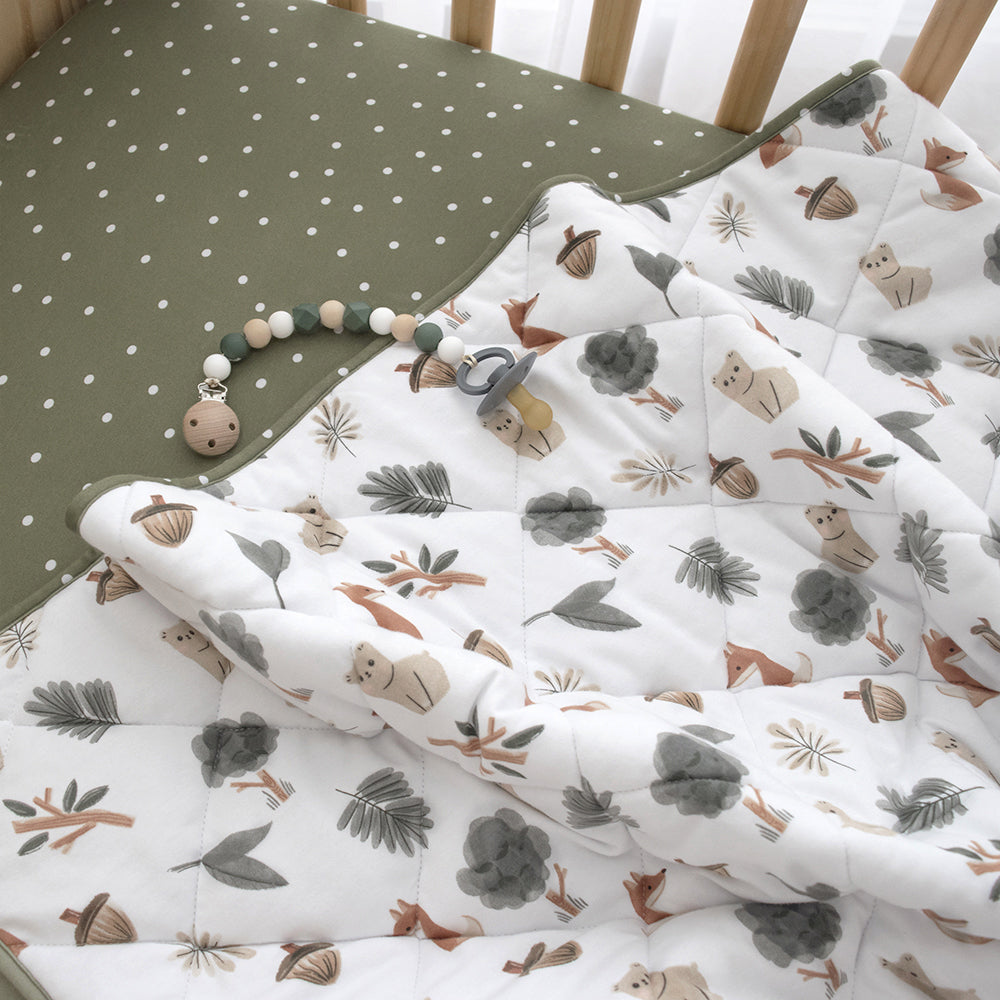 Jersey Cot Comforter Forest Retreat