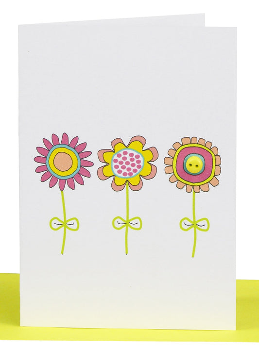 3 Flowers Sml Card