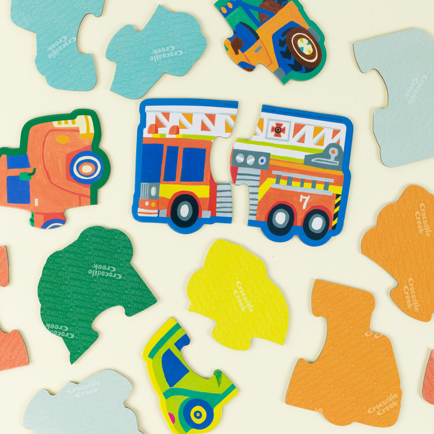 Floor Puzzle 2pc Vehicles